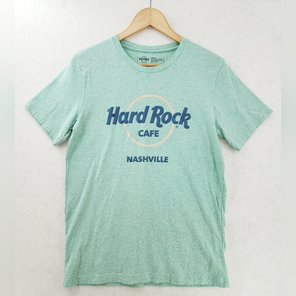 Hard Rock Cafe Tops - Hard Rock Cafe Nashville Tennessee Green T-Shirt Women's Size Medium